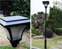 中庭取り替え可能な屋外LEDの庭のポール・ライトの芝生450mmx390mm E27